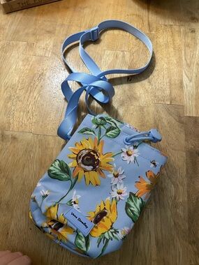 Vera Bradley Light Blue Sunflower Crossbody Bag